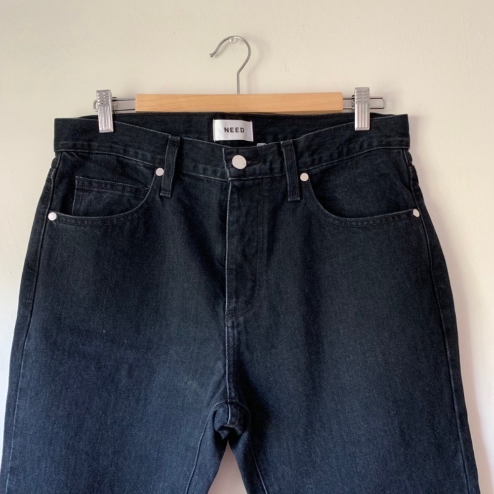 NEED by Need Supply straight leg black denim jeans size 32